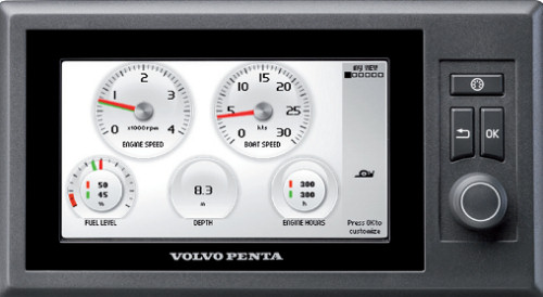 Volvo Penta EVC display