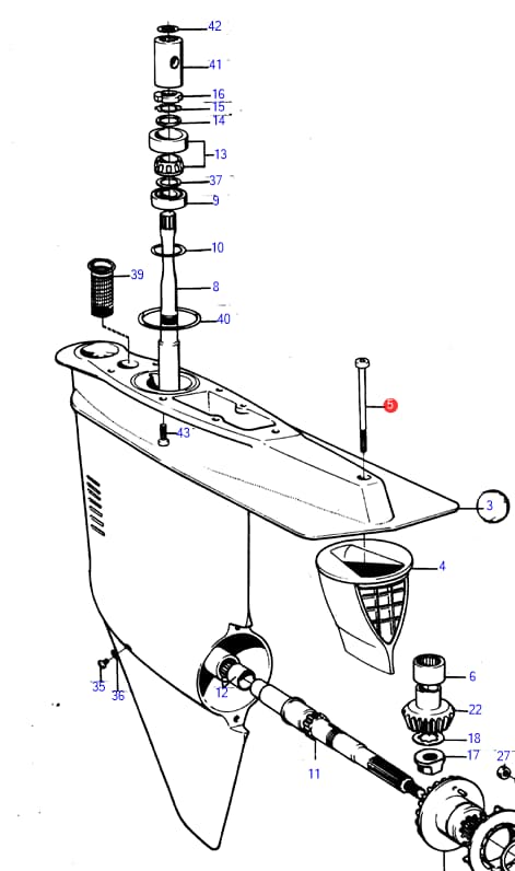 959450 Volvo Penta insexskruv