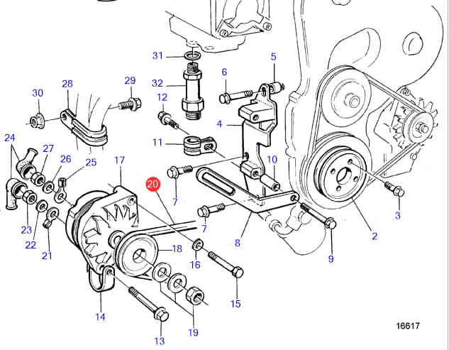 978460 Volvo Penta Kilrem TMD22B