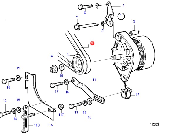 978556 Volvo Penta Kilrem fr 872021