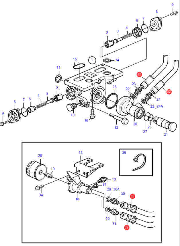 3581448 Volvo Penta Oljeslang KAD32P